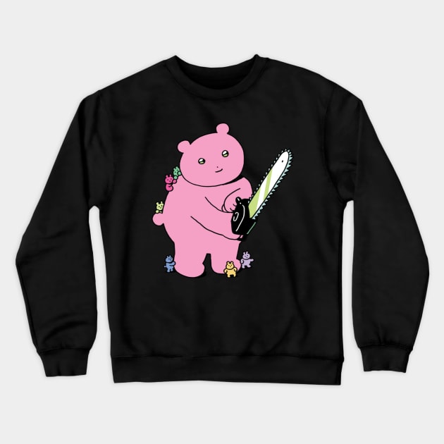 Chainsaw Bear Crewneck Sweatshirt by LillianXie